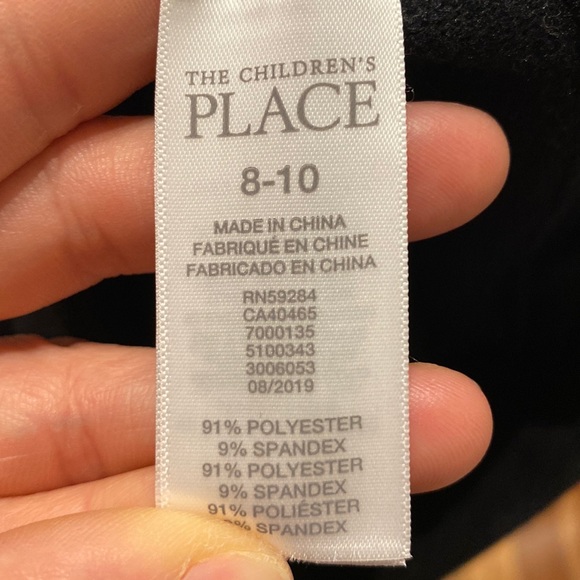 NWOT Girl’s Size 8-10 Black Thermal Cozy- Like leggings - Picture 2 of 3